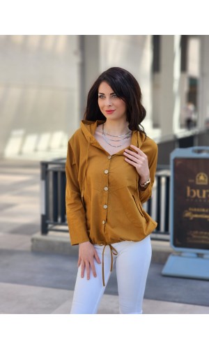 KETEN CEKET KOYU HARDAL