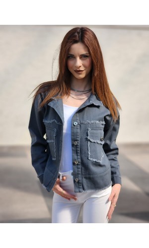 Kot ceket düz model antrasit