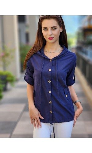 KETEN CEKET LACİVERT