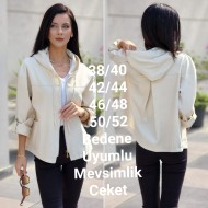 SIRTI A PİLE CEKET EKRU