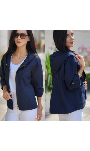 SIRTI A PİLE CEKET LACİVERT